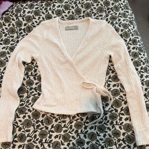 Everlane Cozy Rib Knit Wrap Sweater